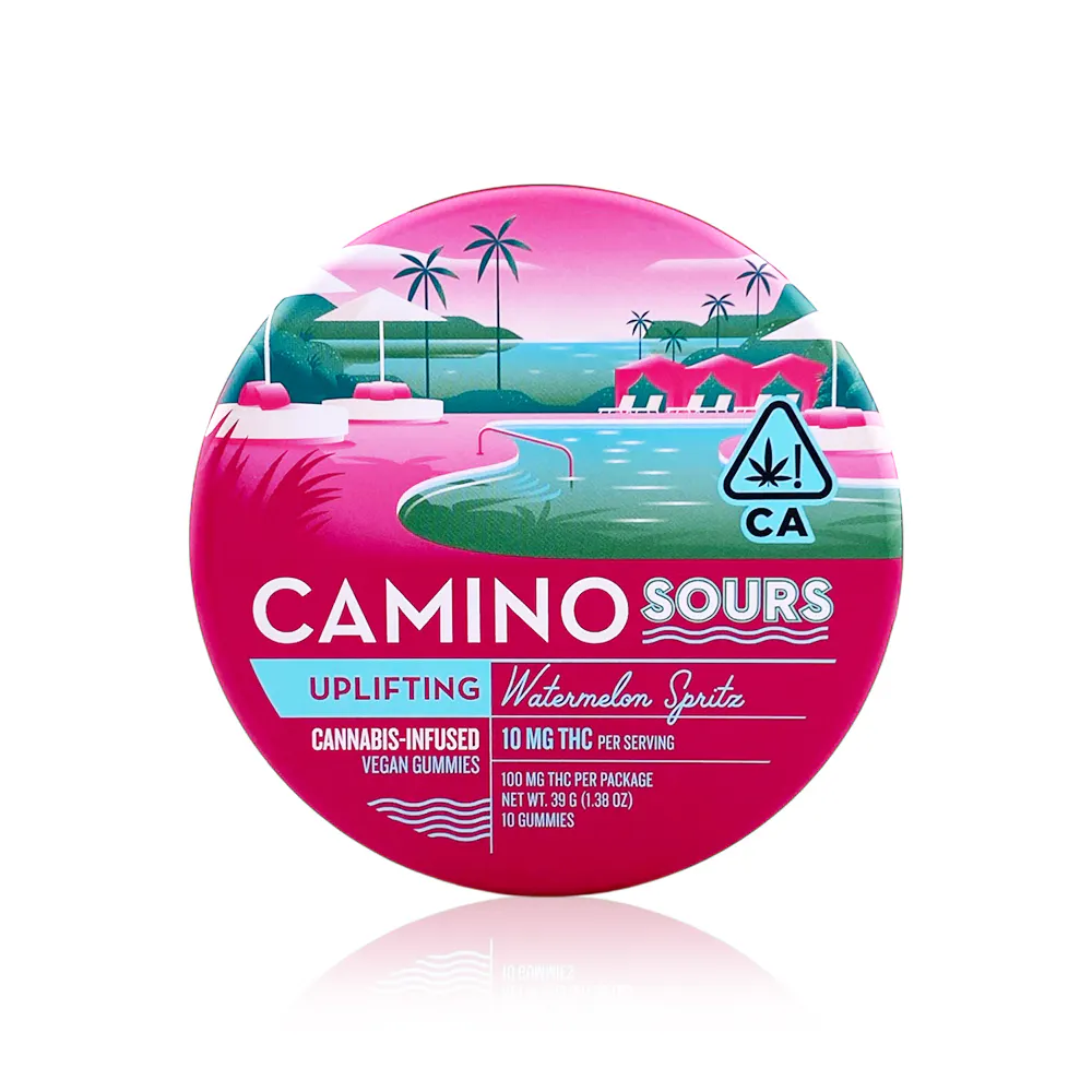 Kiva Camino Sours Gummy - Watermelon Spritz 10pk 100mg