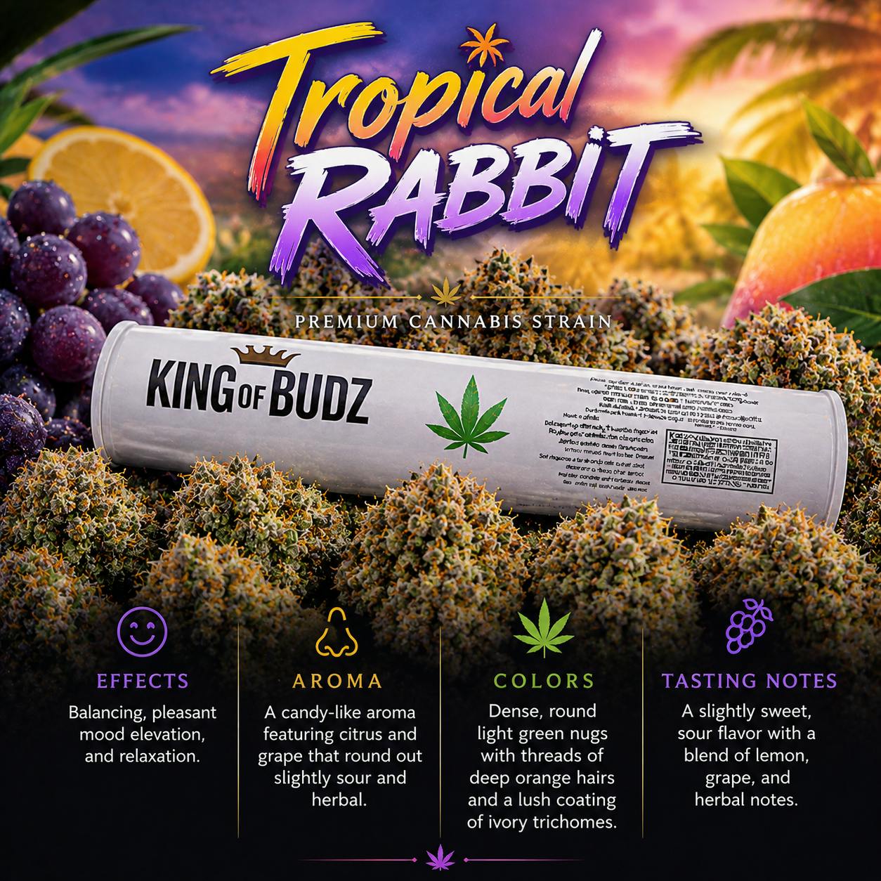 KOB - 1g Preroll - Tropical Rabbit