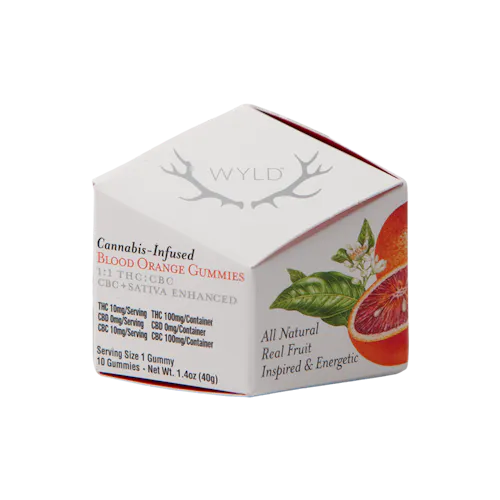Blood Orange 1:1 CBC Sativa Enhanced Gummies-2