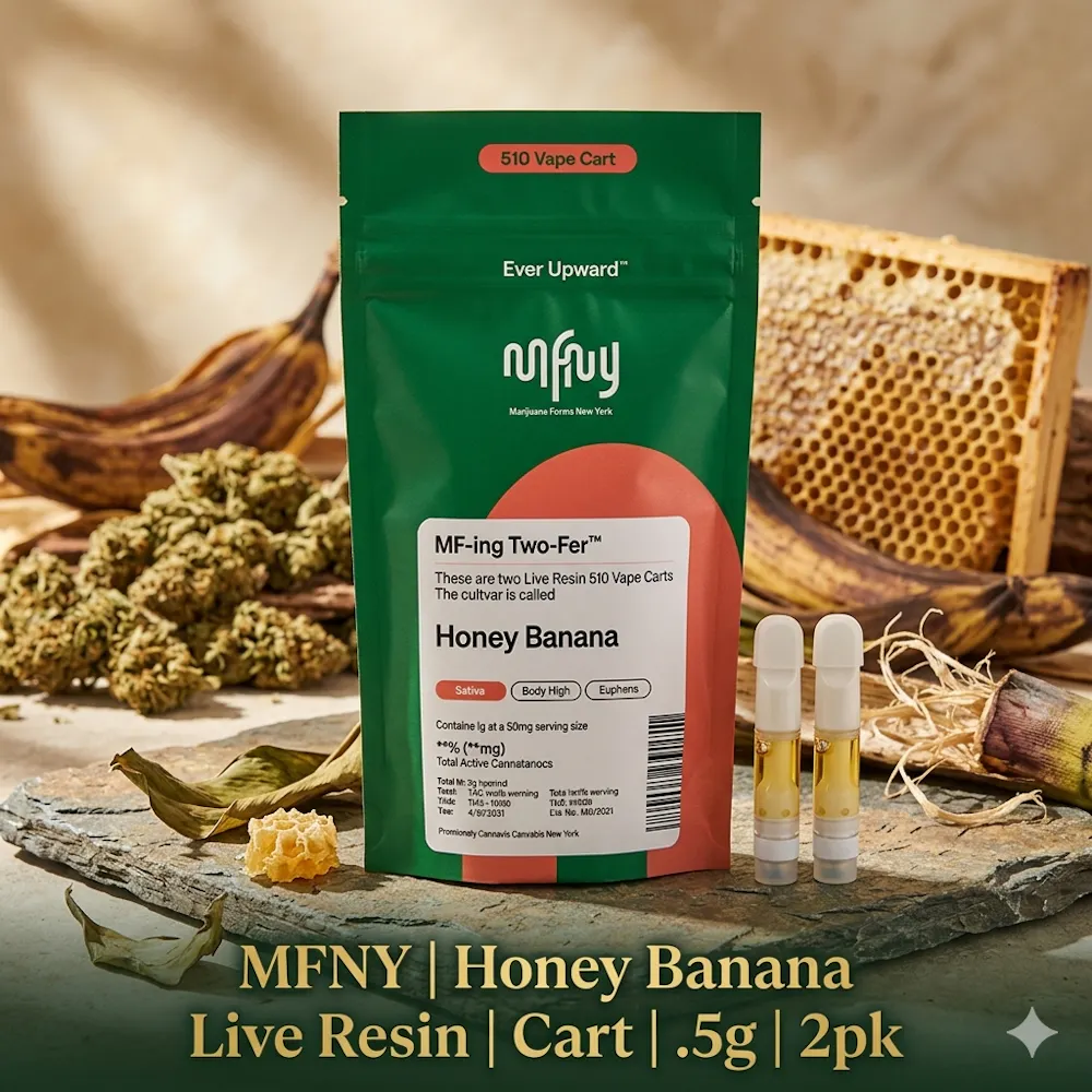 Product MFNY | Honey Banana | Live Resin | Cart | .5g | 2pk