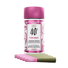 Stiiizy - 5 Pack .5g Infused Prerolls - Pink Acai