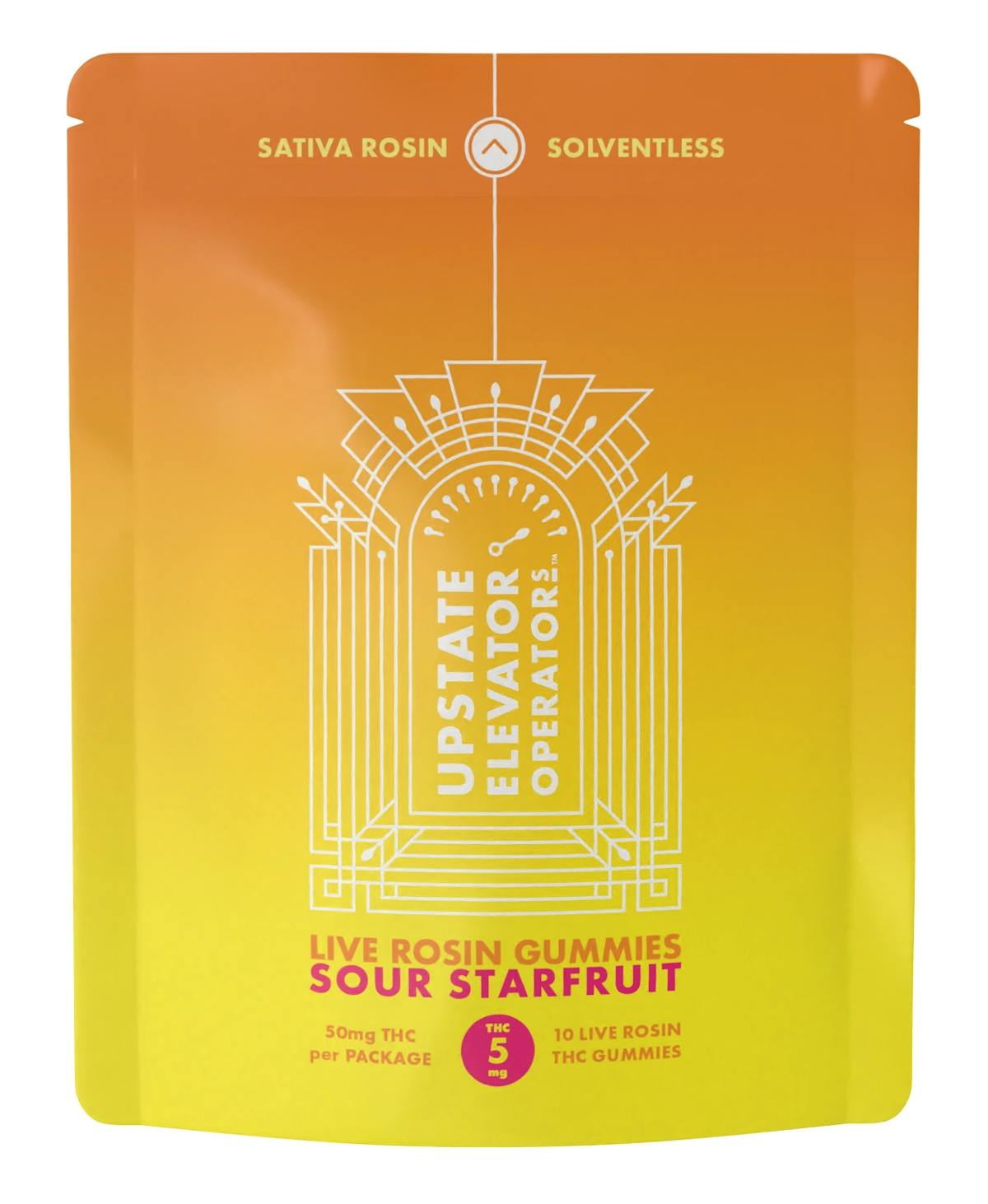 Photo of UEO – Sour Starfruit Live Rosin Gummies – 10x – 5mg