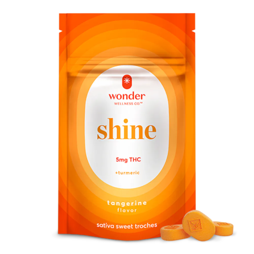 Wonder Shine – Tangerine & Turmeric Mini Troches 5mg/40ct