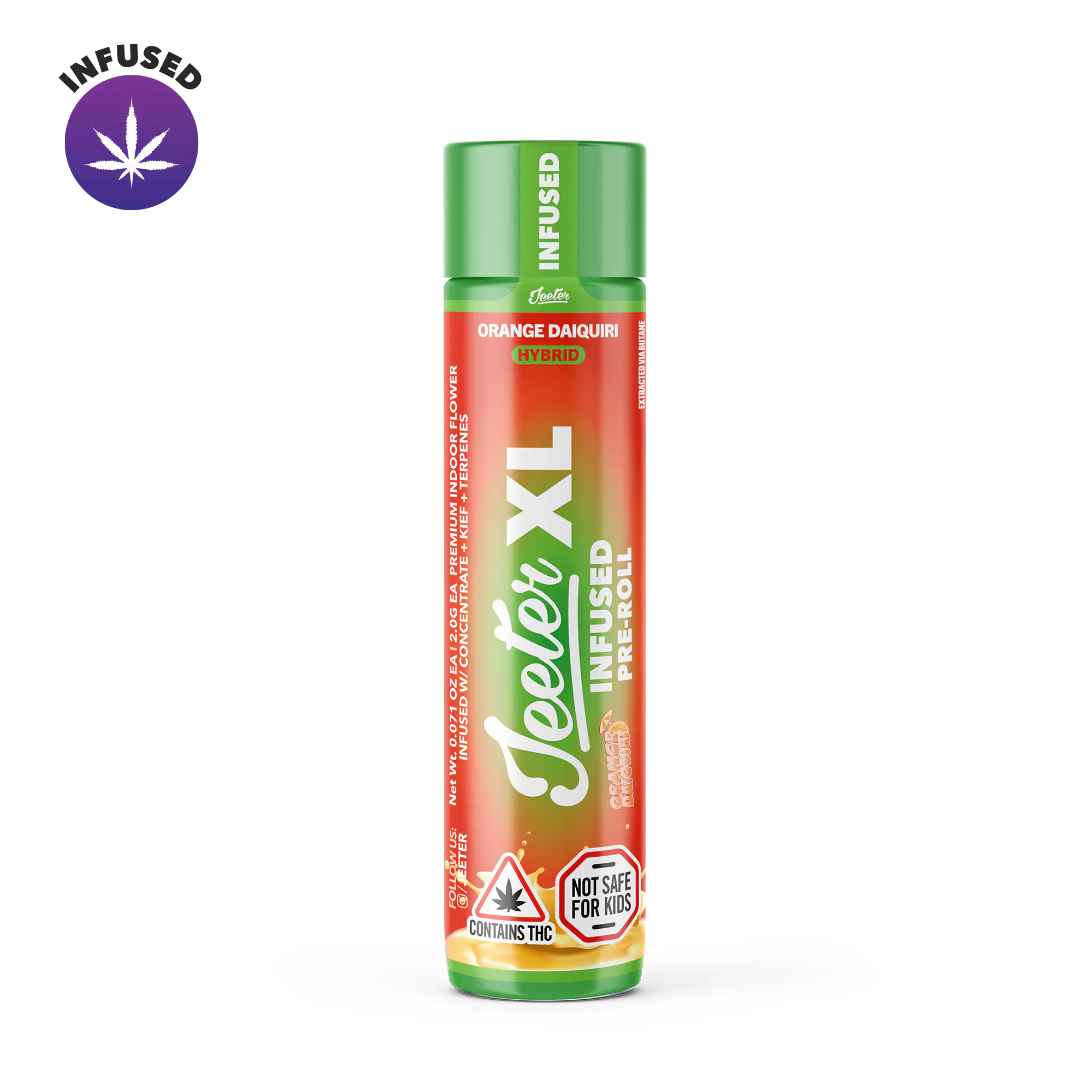 Orange Daiquiri Jeeter XL Infused Pre-Roll | 2g at Solar Cannabis