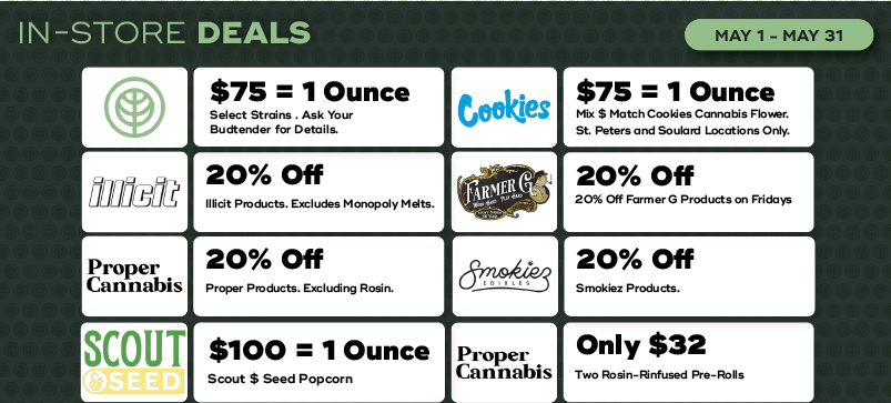 Kind Goods - Manchester Menu - a Cannabis Dispensary in Manchester, MO