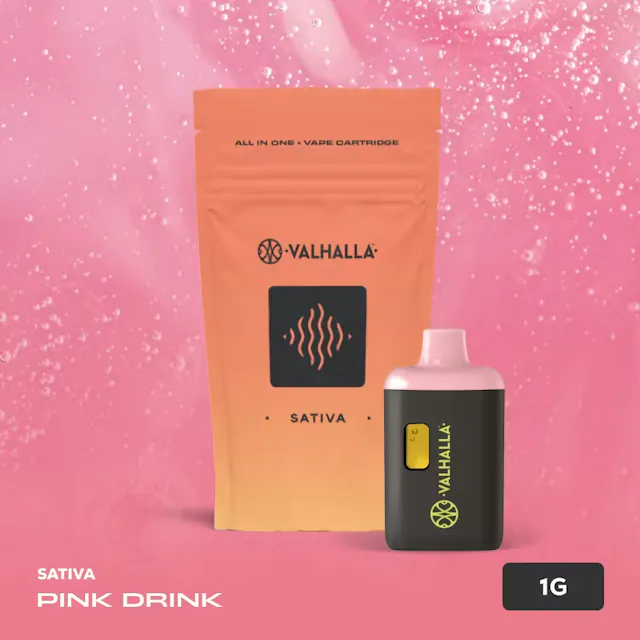 Valhalla Natural Disposable Pink Drink 1g (sativa, disposables)