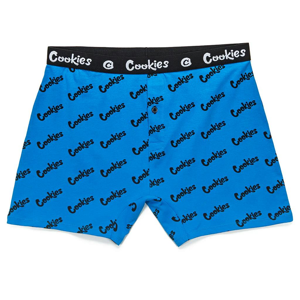 Cookies | Boxer Briefs | Blue w/ Black Cookies Script | X-Large