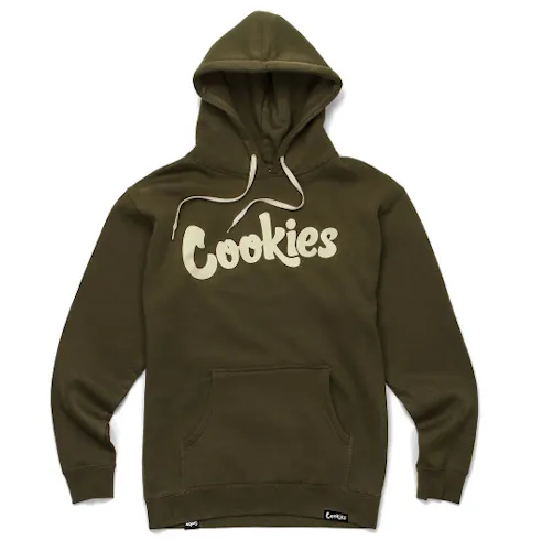 Cookies Original Mint Logo Hoodie Olive Cream 3XL Cookies Florida