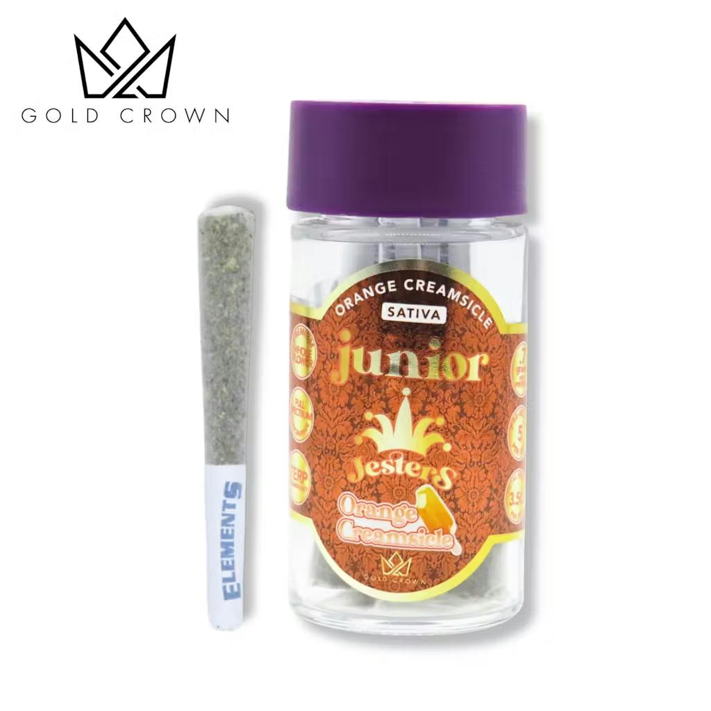 Junior Jesters - 5-Pack .7g Live Resin Infused Prerolls - Orange Creamsicle