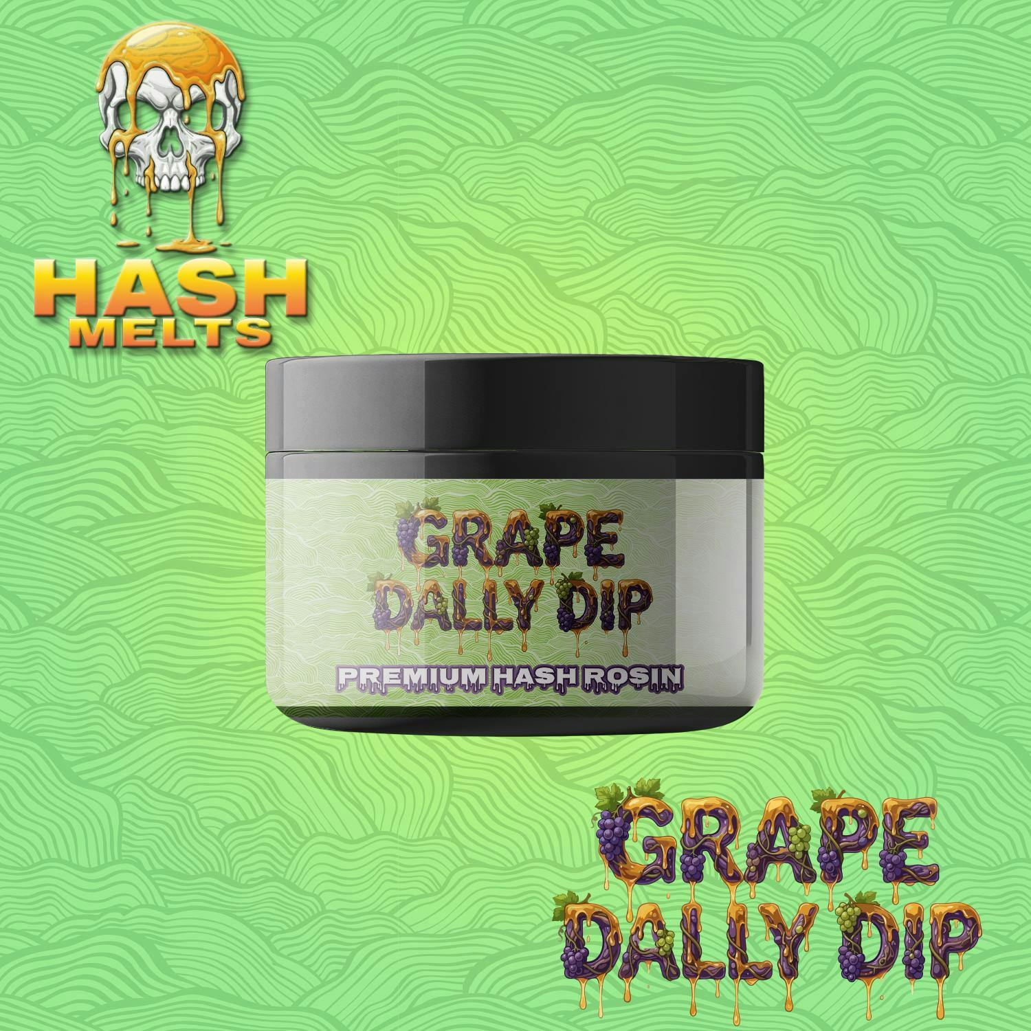 Stoned to the Bone - 1g Live Rosin - Grape Dally Dip