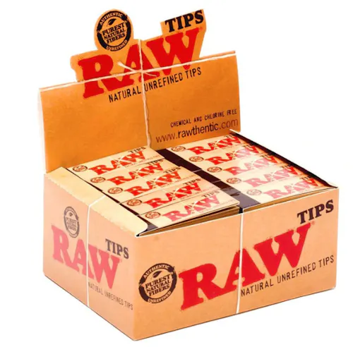 RAW Original Rolling Tips | 50 Pack-active