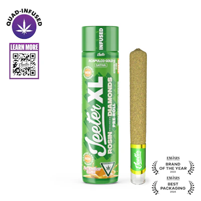 Jeeter - 2g Quad Infused Preroll - Acapulco Gold - PRE_ROLLS by Jeeter at King of Budz