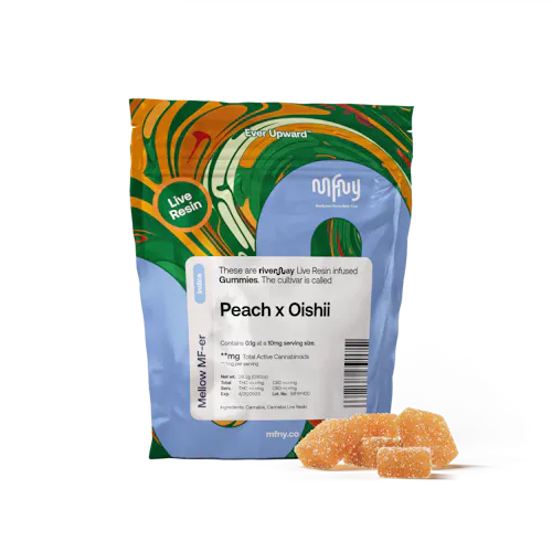 Peach x Oishii Live Resin Gummies | 10 pk-1