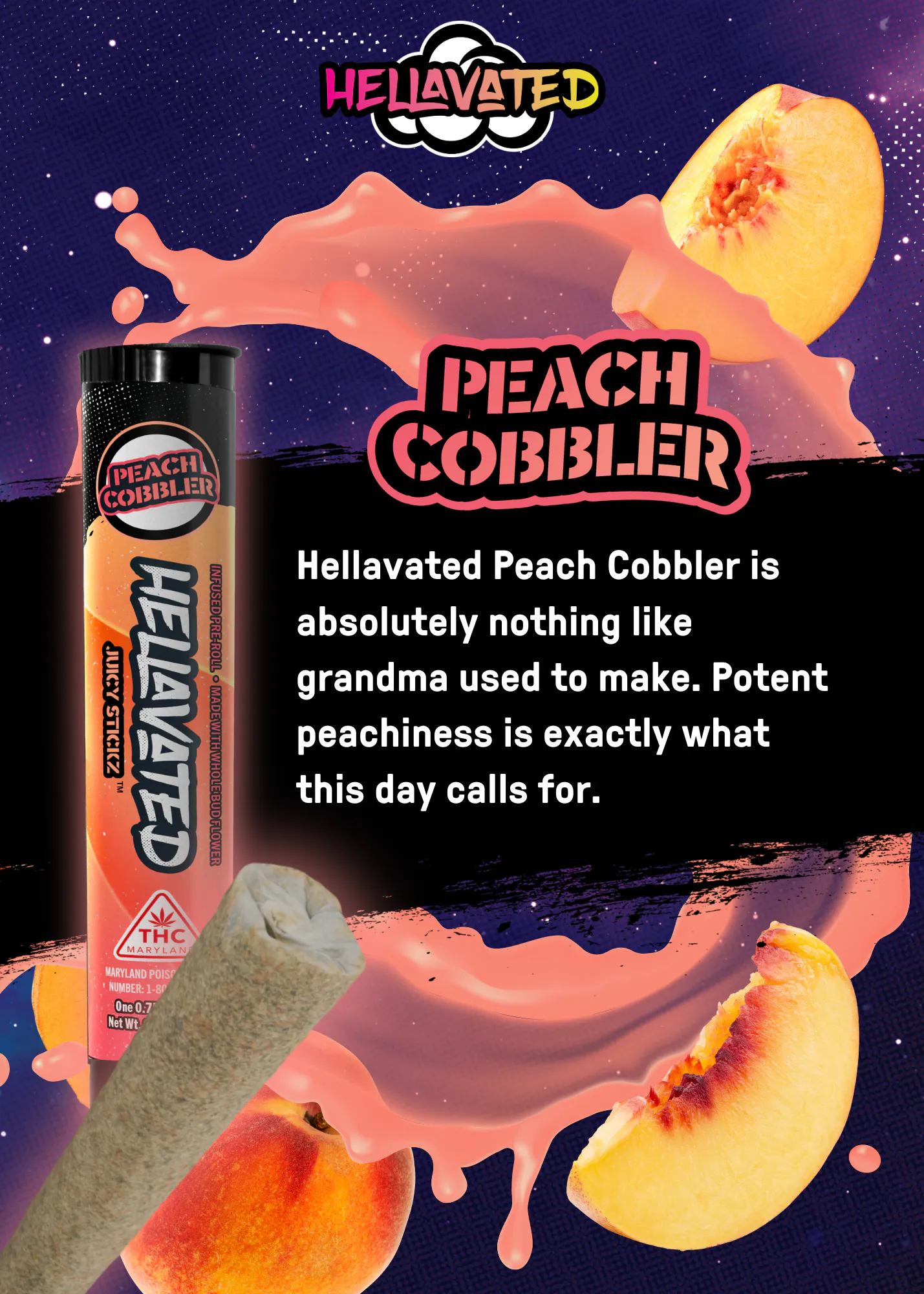 Peach Cobbler Juicy Stickz | 0.75g | Liberty (Baltimore)