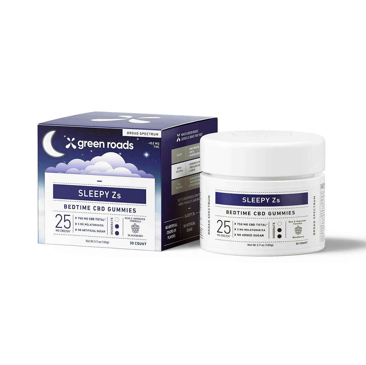 Accessories CBD Edible Gummies Green Road Mixed Berry Sleepy Z