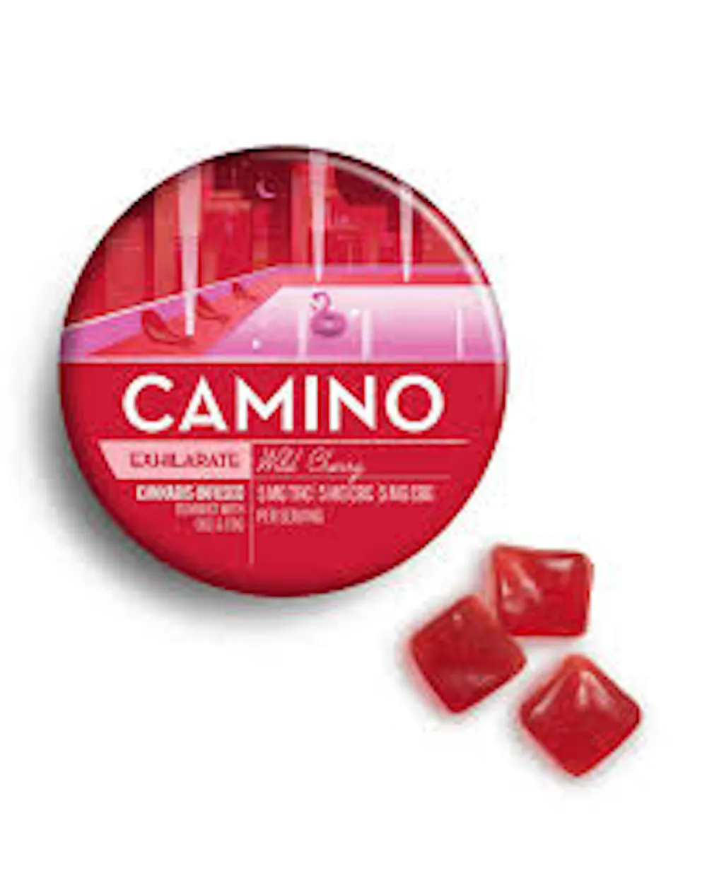 Product CL Kiva Camino Gummies - Wild Cherry 100mg (20pk) (1:1:1 THC:CBC:CBG)