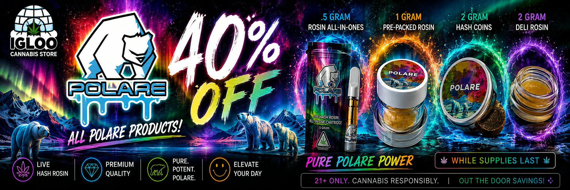 40% off polare