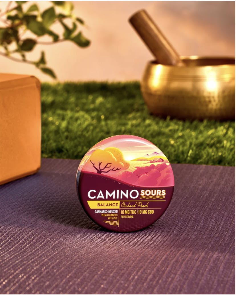 Camino Sours | 'Balance' Orchard Peach | 1:1 THC:CBD | 10pk