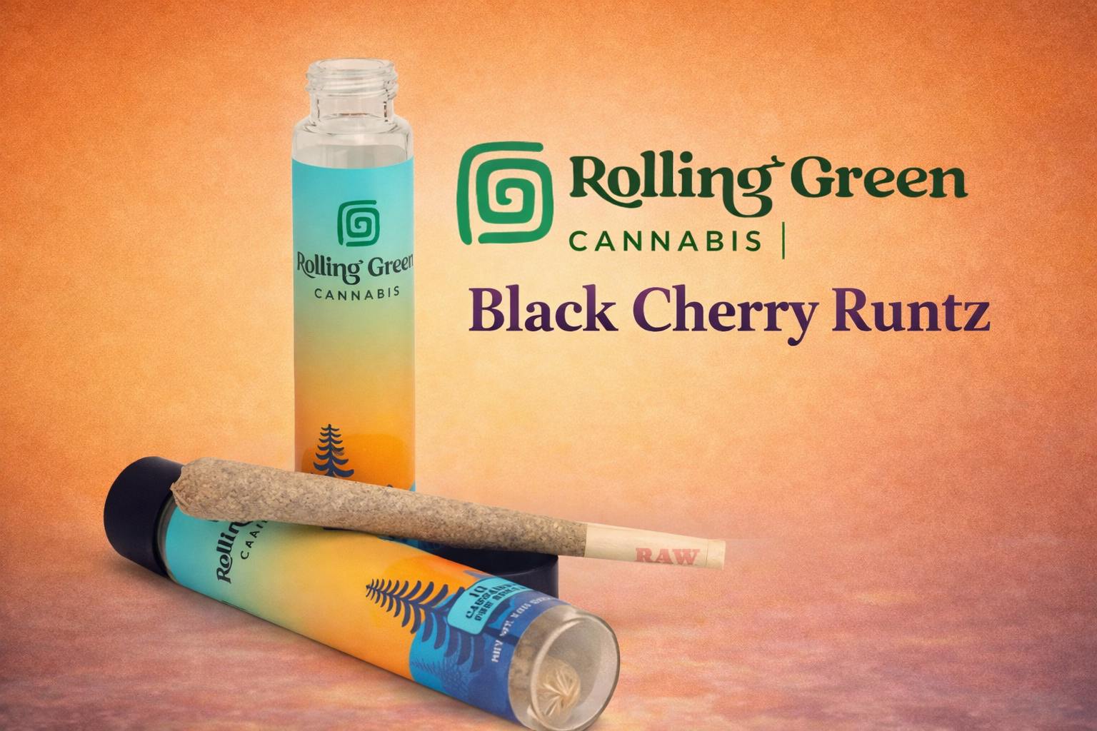 Rolling Green Rolling Green | Black Cherry Runtz | Pre-Roll | 1g |  Brooklyn, NY | Green Apple