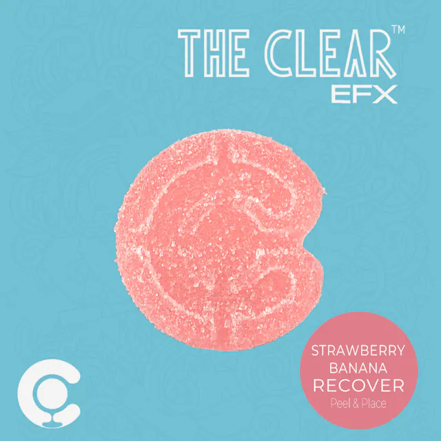 The Clear Gummies Strawberry Banana 1 THC : 1 CBG 100mg (hybrid, 2.8g)