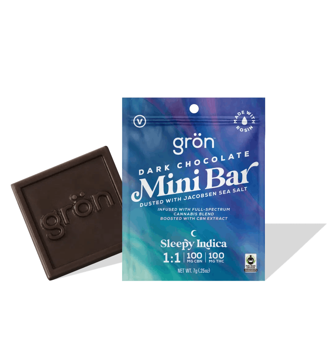 Photo of 1:1 Dark Chocolate Mini Bar – Sleepy Indica – CBN/THC