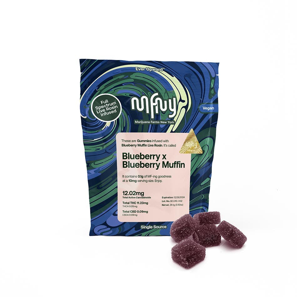 MFNY - 100mg Live Rosin Gummies - Blueberry x Blueberry Muffin