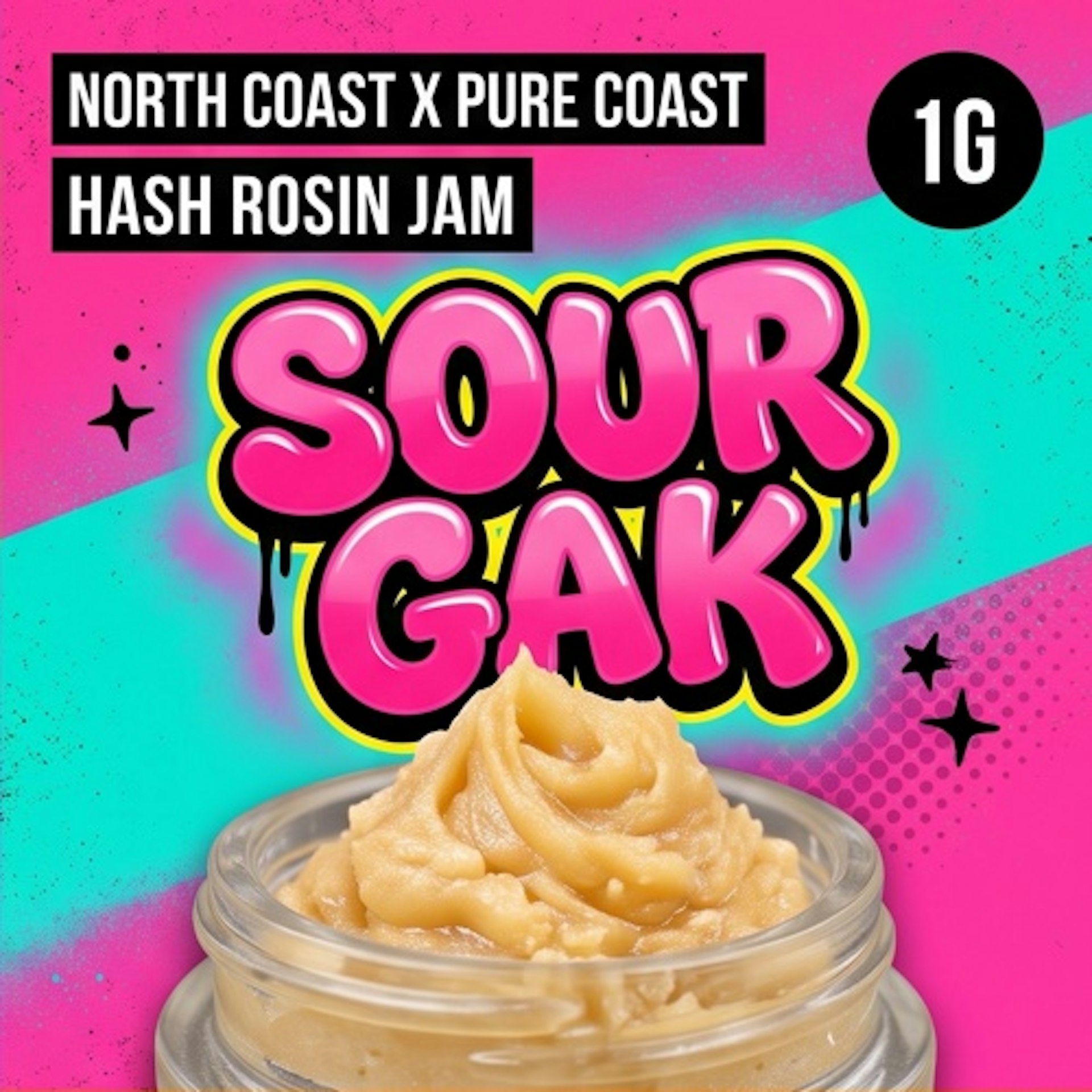 North Coast x Pure Coast - Sour Gak Tier 2 Hash Rosin Jam
