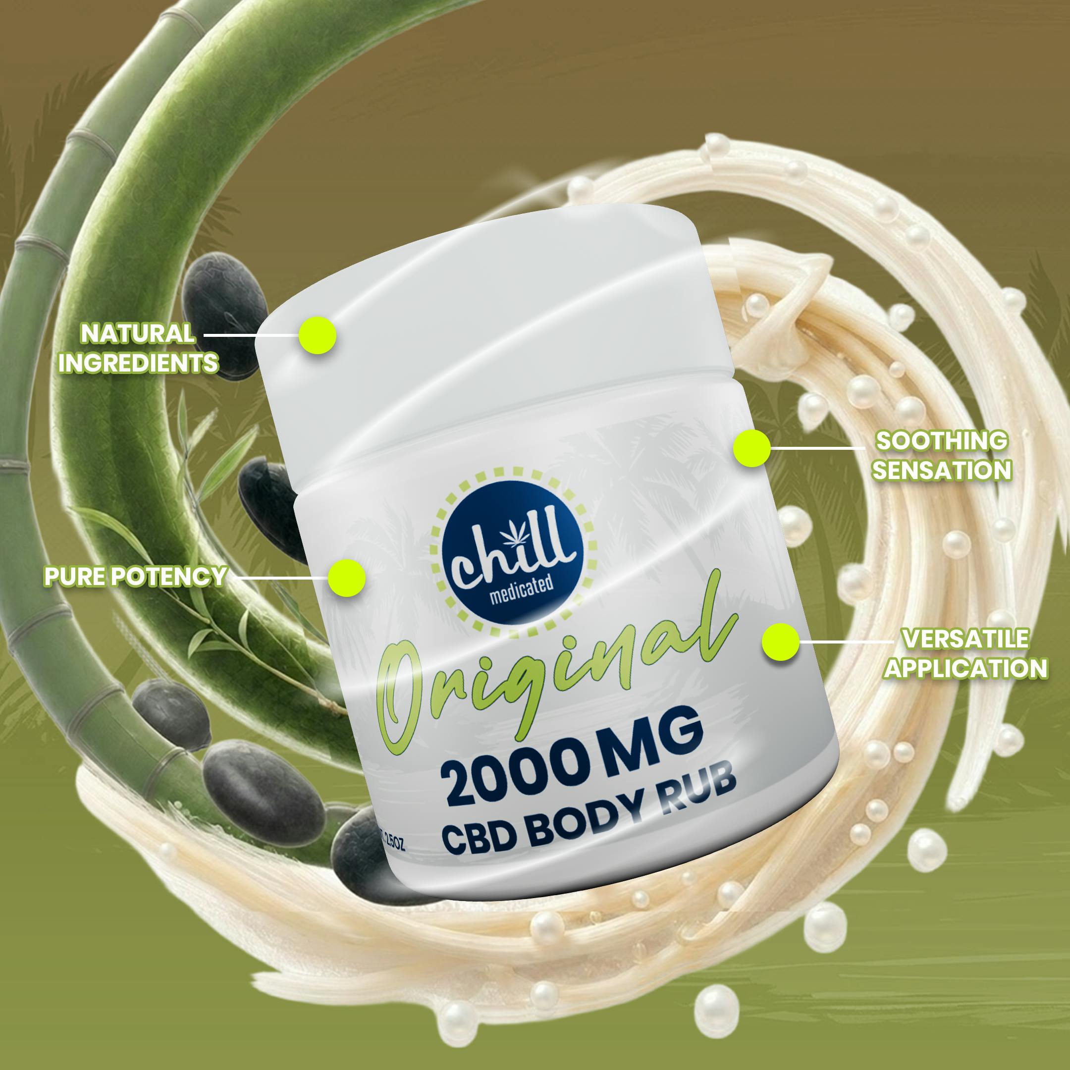 Chill Medicated | CBD Original I CBD Body Rub I 2000mg