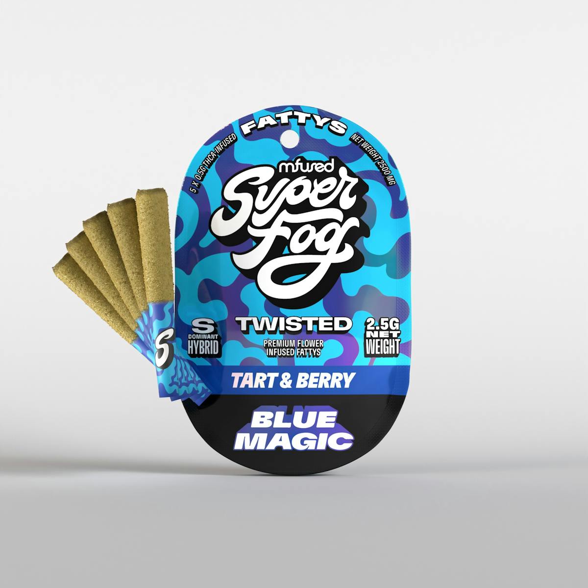 Photo of Mfused Twisted Fattys Blue Magic Infused Prerolls x 5pk