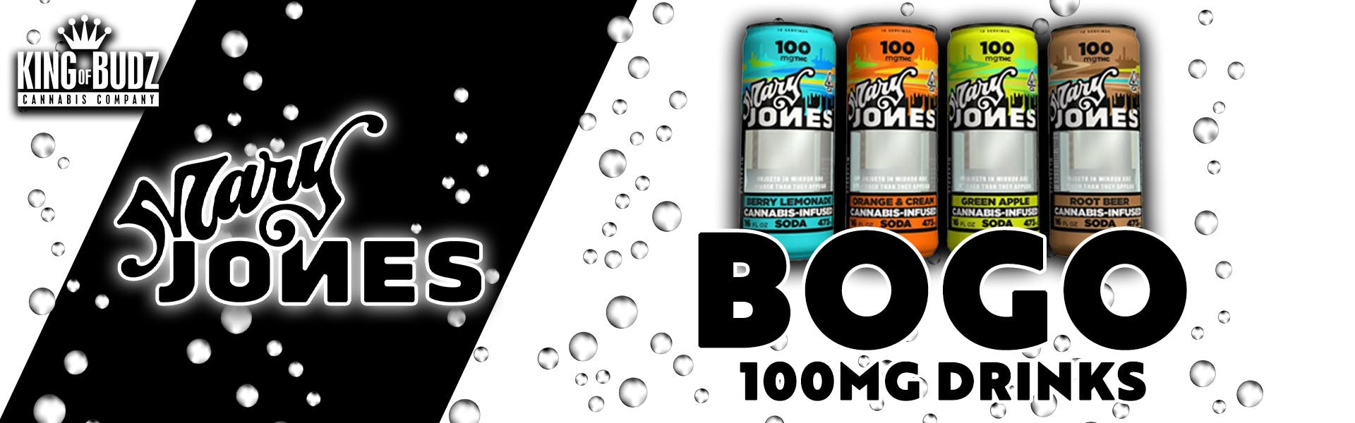 Mary Jones Root Beer 100mg Soda - AND CQ Soda Dr. Quencher 100mg Soda - BOGO