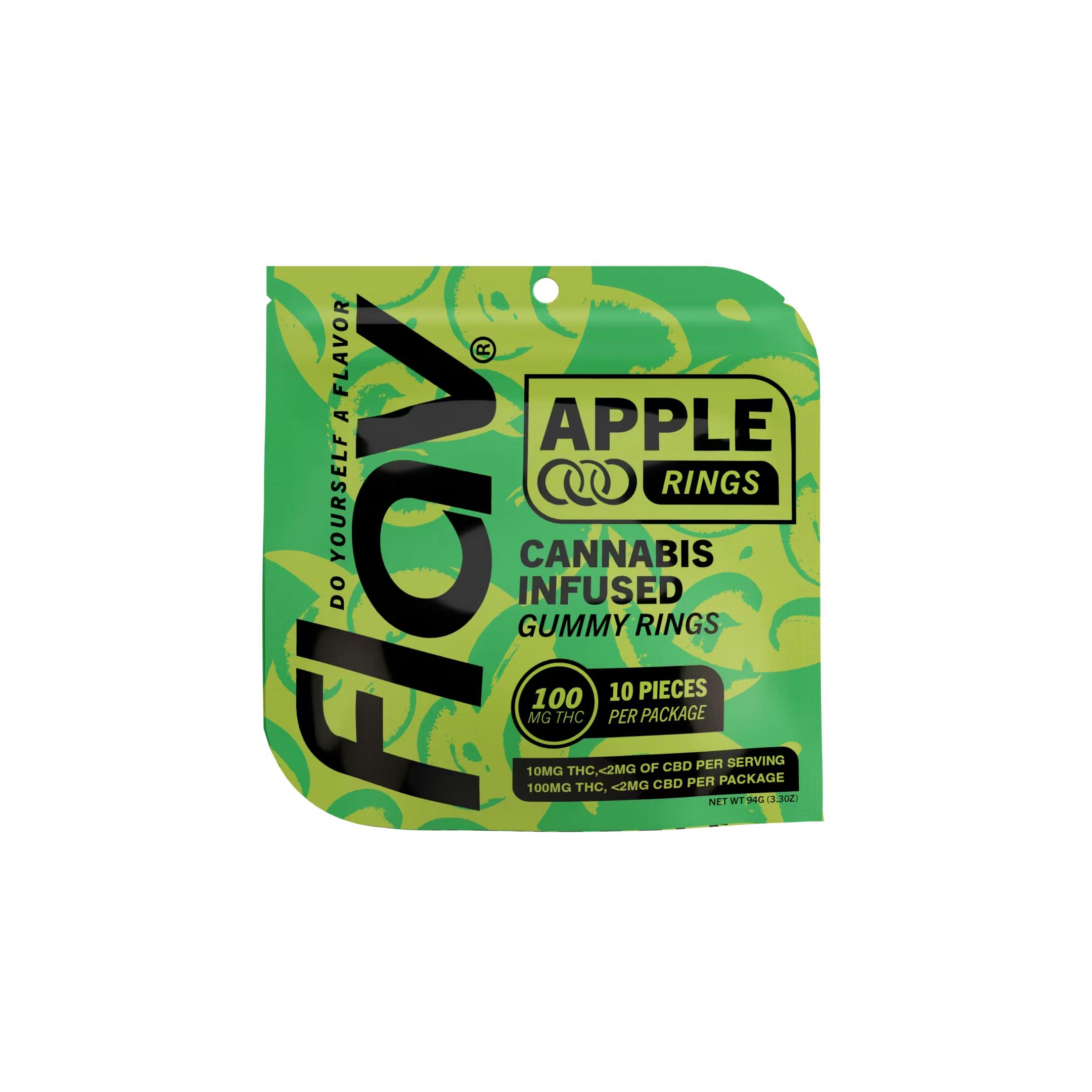 Flav Gummy Rings | 10pk (10mg each) | Apple