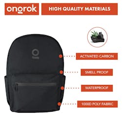 Ongrok | Smell Proof Backpack - Black