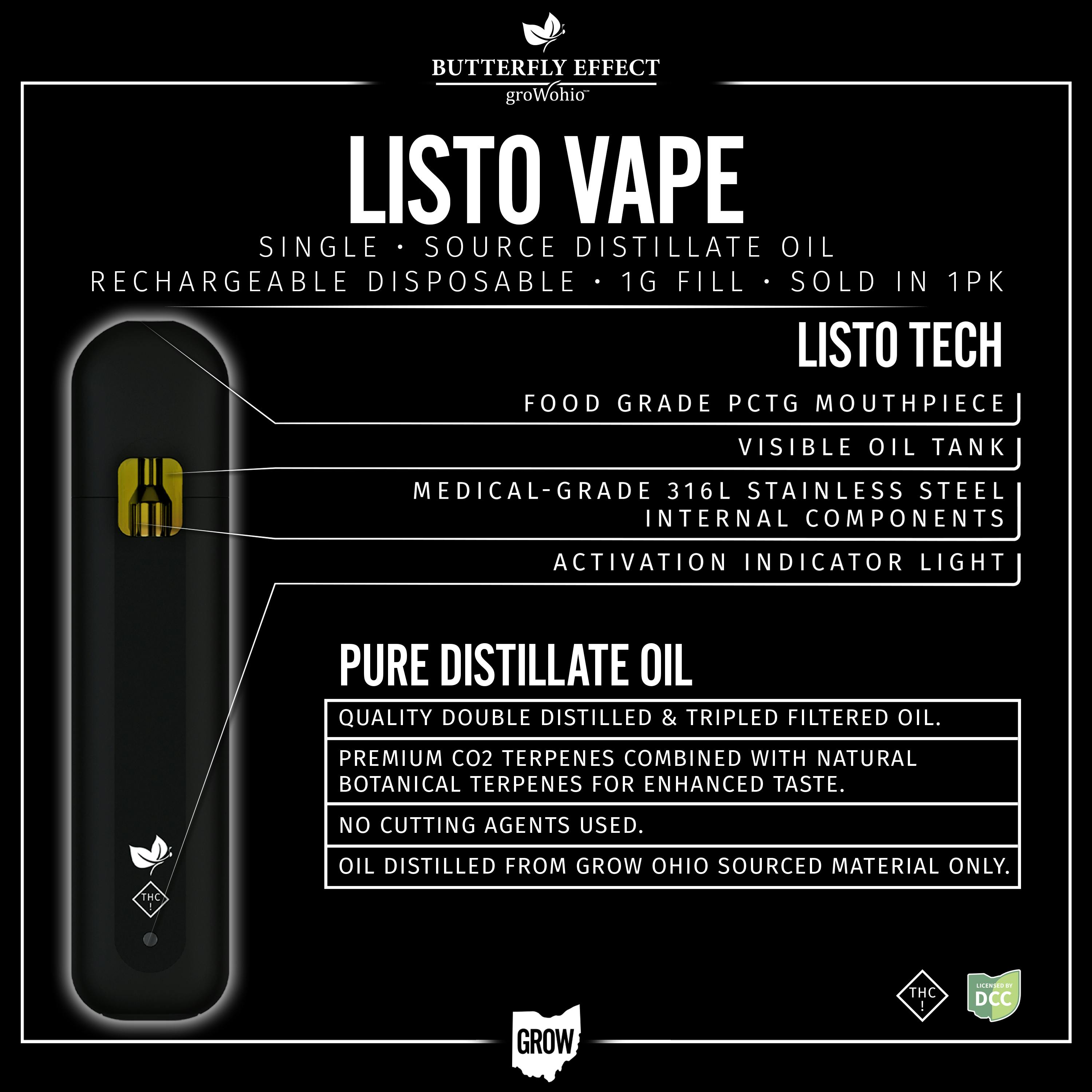 thc-a disposable vape oil AiroX - Golden Goat - Solventless Oil Disposable Vape - 1g - 1g by Airo main image 1