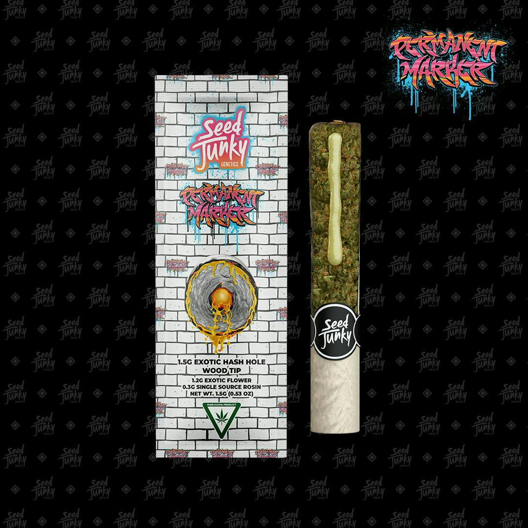 Seed Junky | Hash Hole Pre-Roll - 1.5g - Permanent Marker