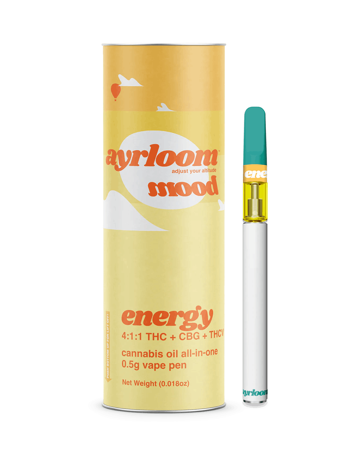 Photo of Ayrloom | Mood Energy | AIO | .5g | THC : THCV : CBG