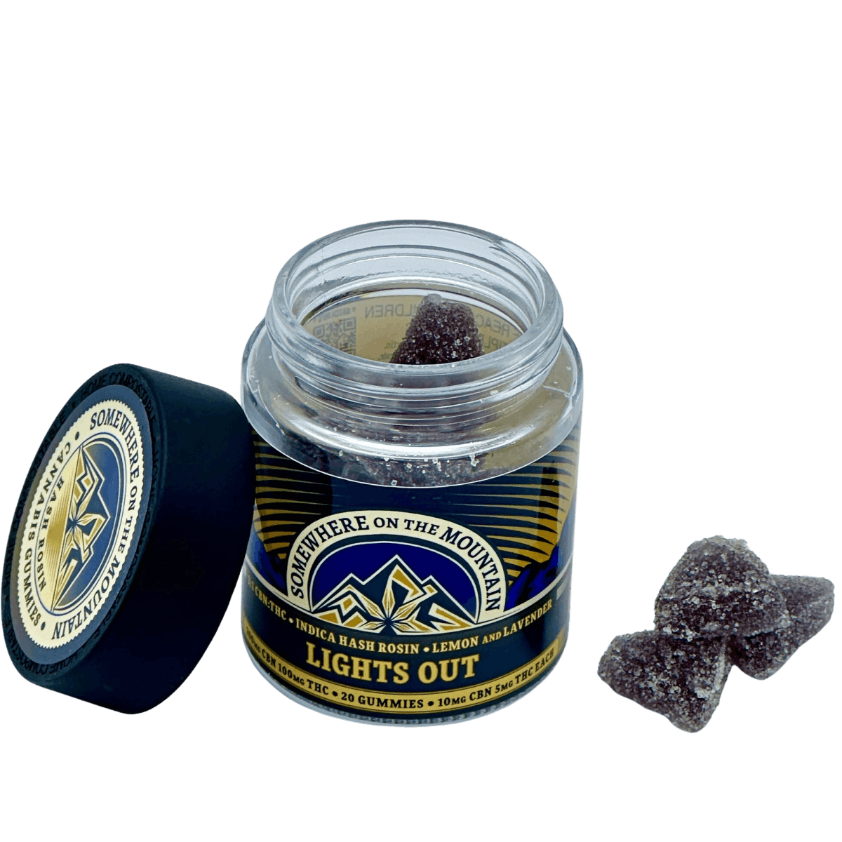 image of Lemon Lavender “Lights Out” | 100mg Gummies (5mg/20ct)