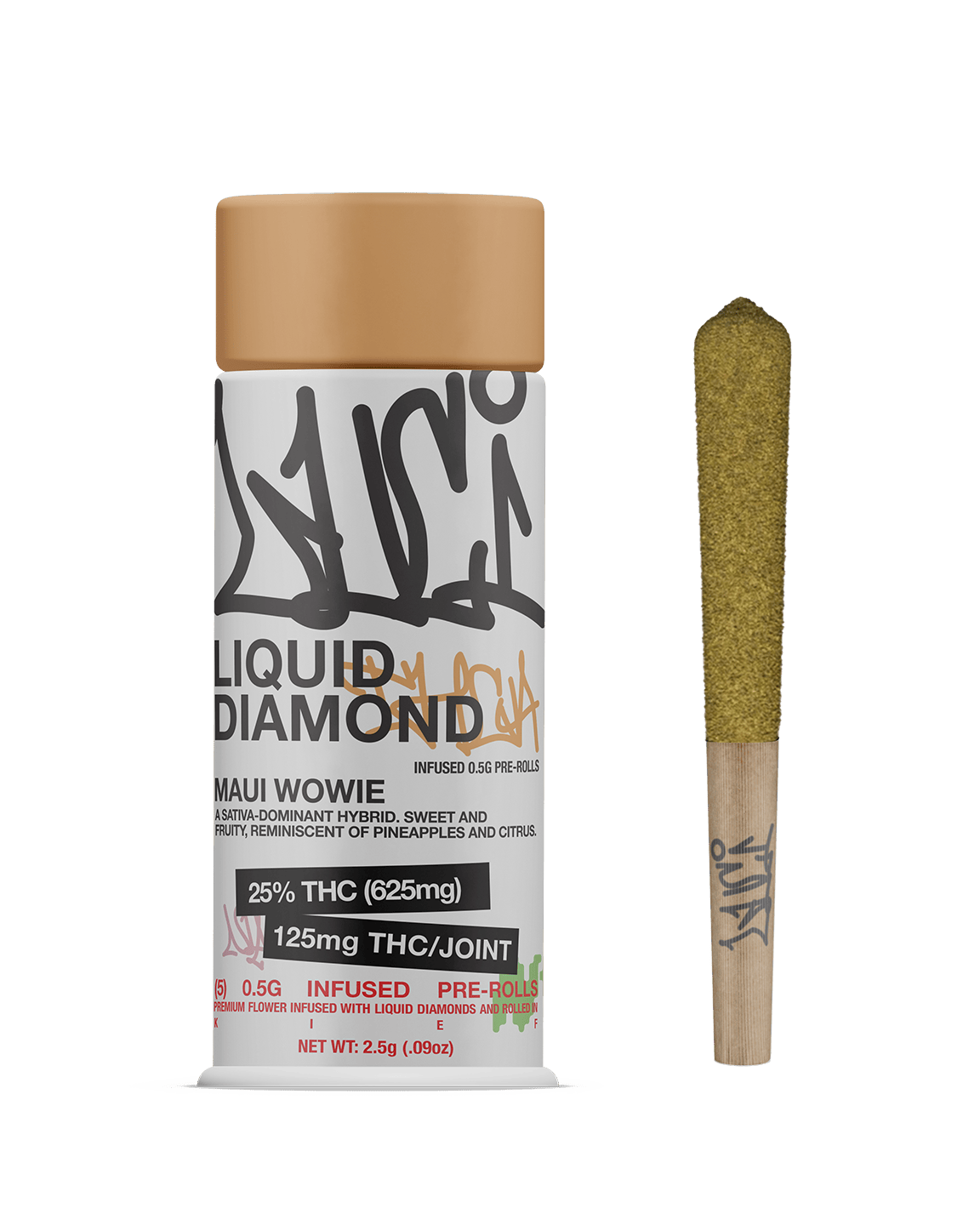 Luci Maui Wowie Liquid Diamond Infused 5pk Pre-Roll - Hybrid