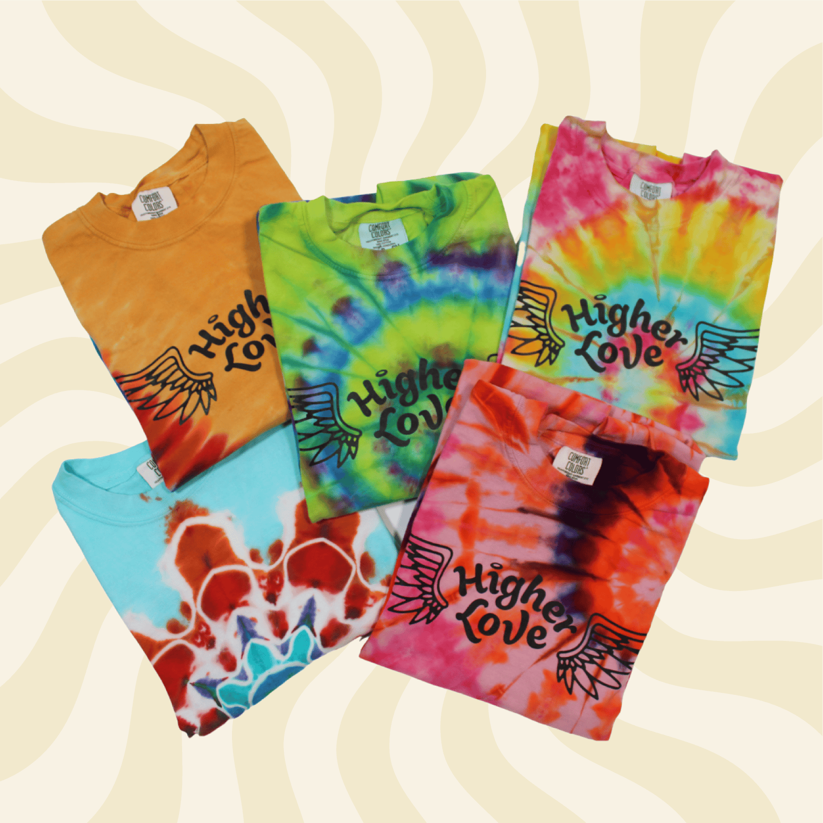 Hand Dyed Tee | Tie Dye (L) | Higher Love Escanaba