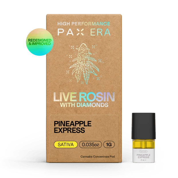 Product Pineapple Express | Live Rosin with Diamonds Pax Pod