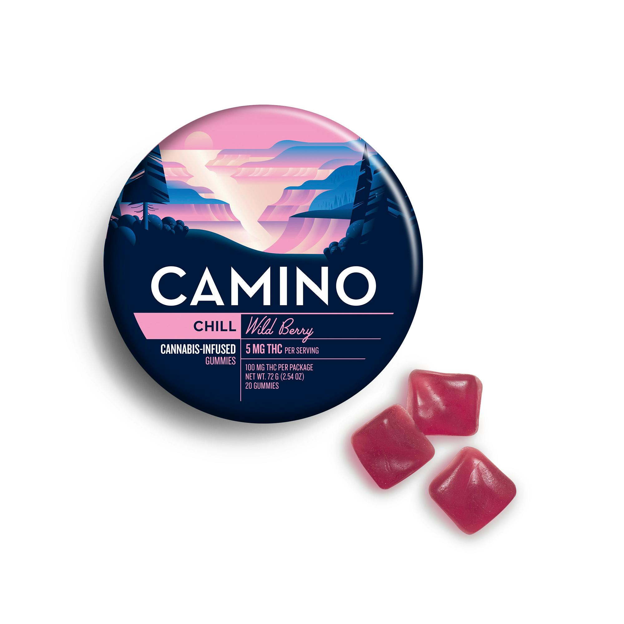 Camino Camino 20pk 5mg Gummies- Chill Wild Berry | 100mg