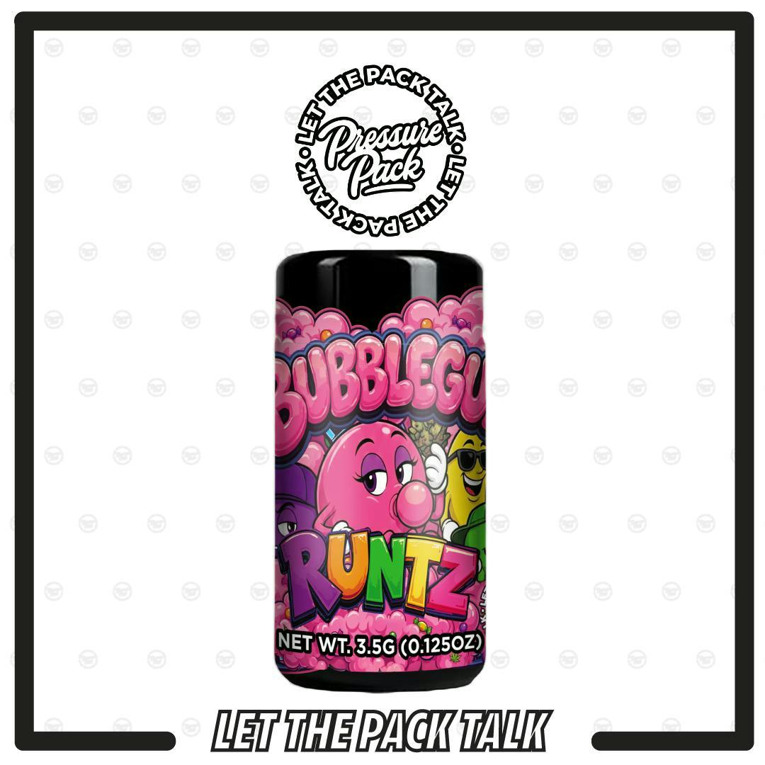 Pressure Pack PRESSURE PACK | BUBBLE GUM RUNTZ - PREPACKED JAR HYBRID — FLOWER