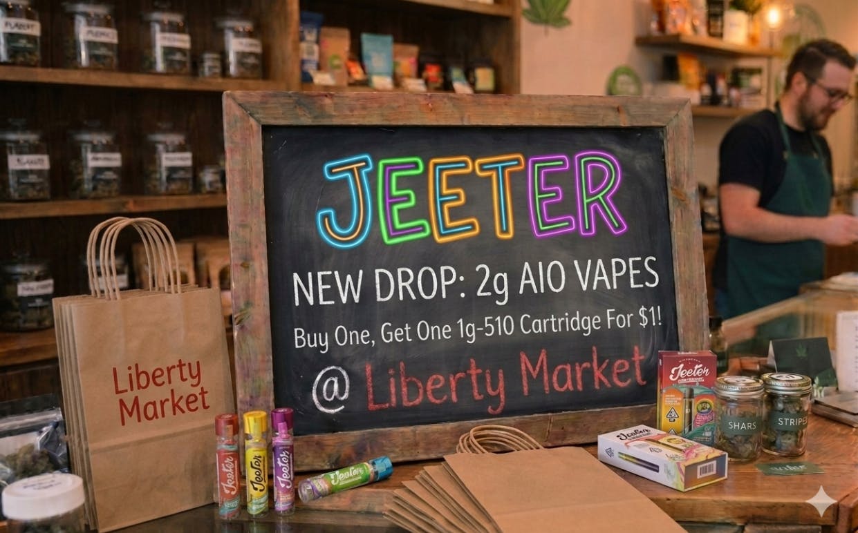 NEW DROP 2g Liquid diamonds AIO - Bogo get a 1g-510 Liquid diamond Jeeter Cart for $1