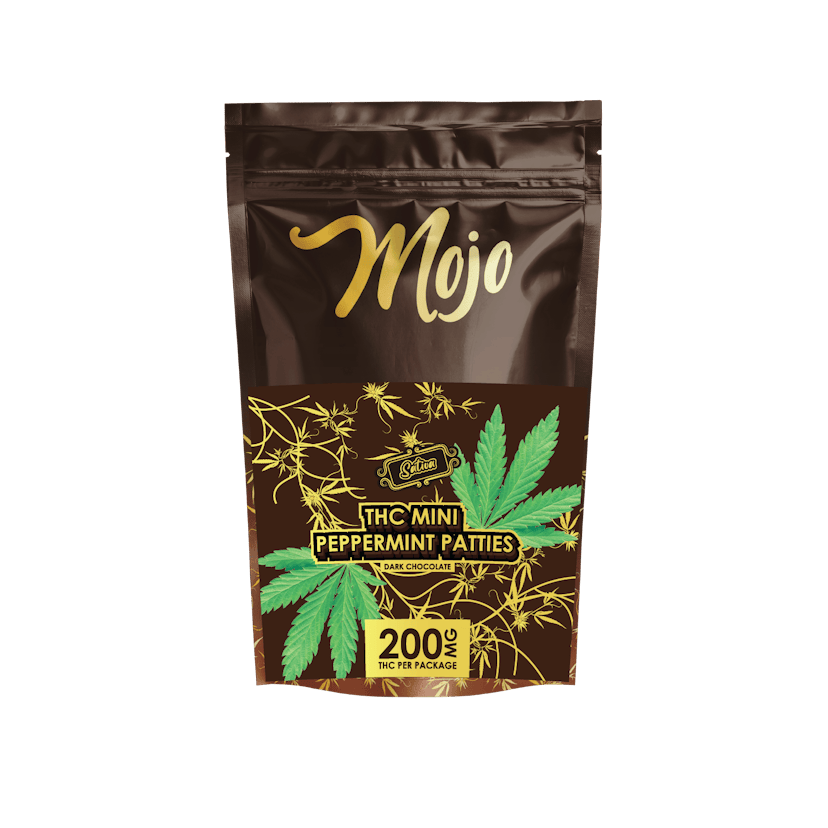 Mojo - Mini Peppermint Patties 200mg Chocolates