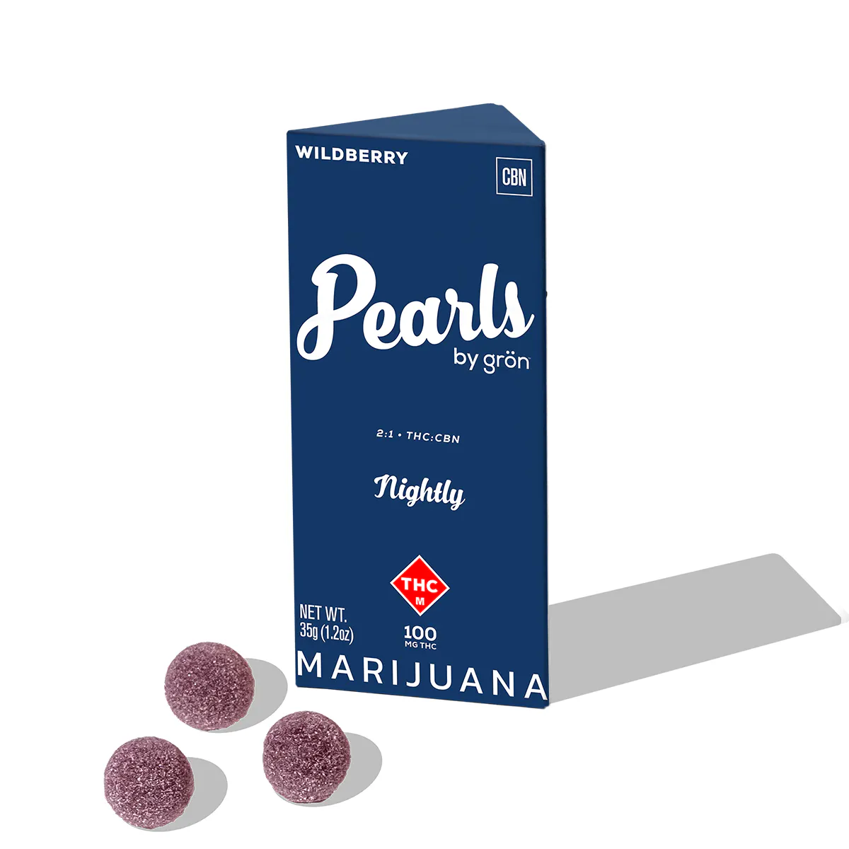 2:1 Wildberry Pearls - THC/CBN | Easy Mountain