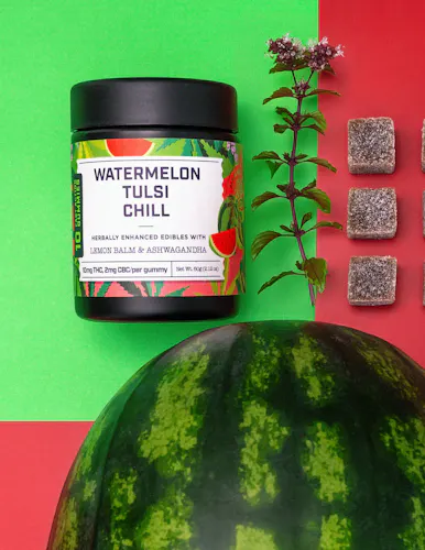 SUPERNATURALS | WATERMELON TULSI CHILL GUMMIES (10:2 THC:CBC) | 100MG-active