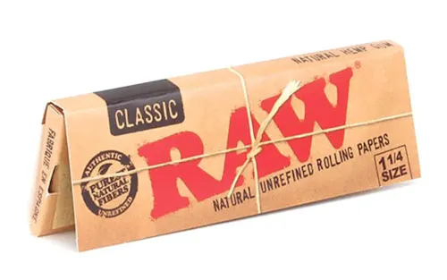 Raw | Classic | Rolling Paper 1 1/4 inch – 50 sheet pack-active