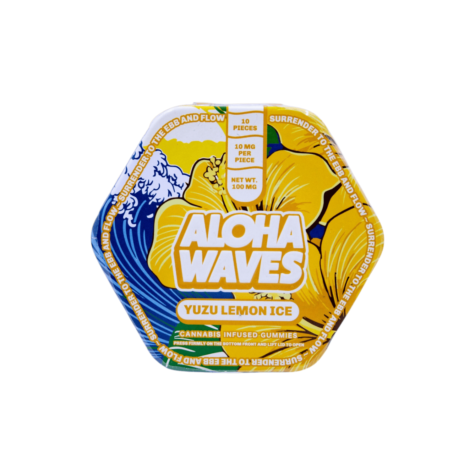 The Flowery NY | Aloha Waves Yuzu Lemon Ice 10pk 10mg Gummies
