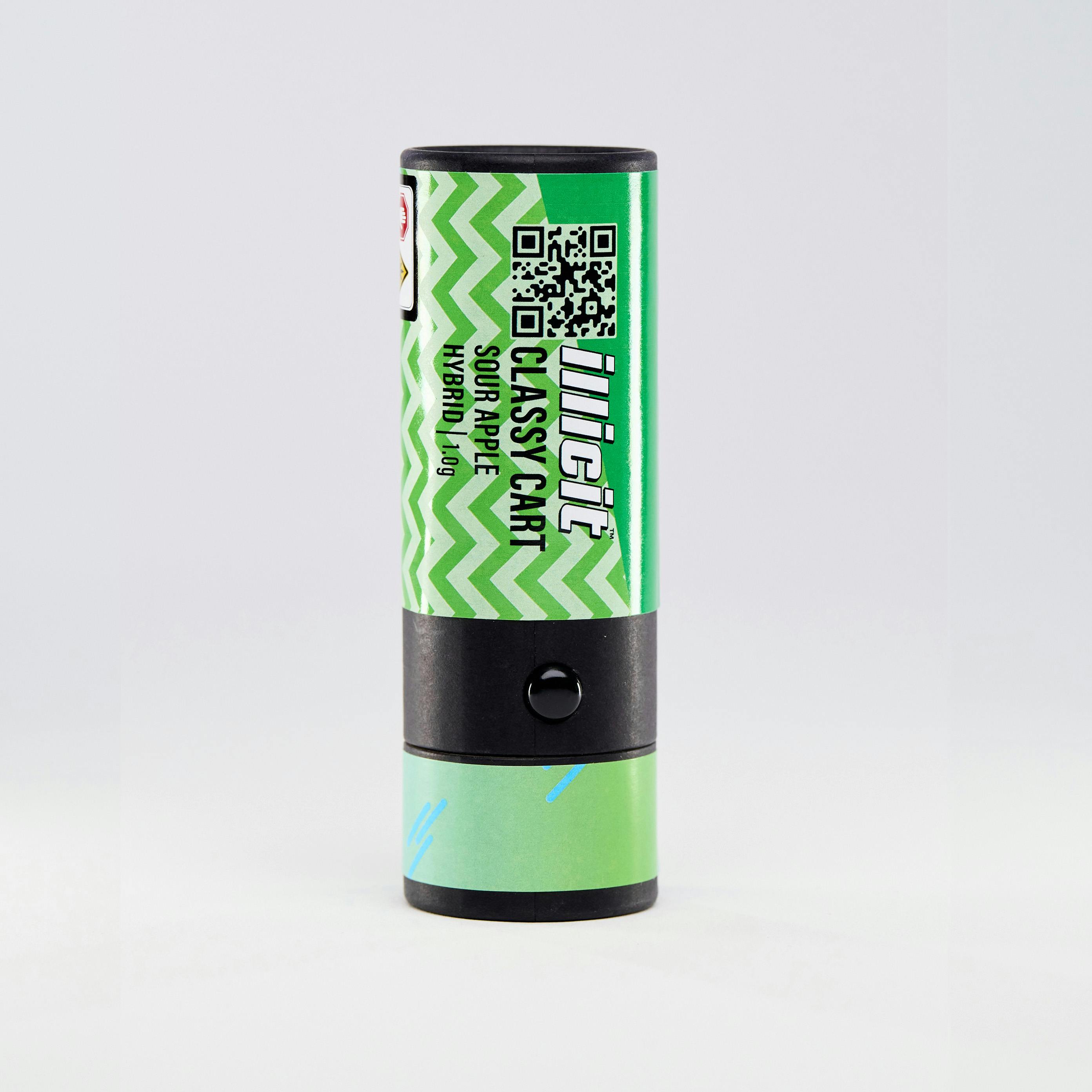 grass disposable vape ILLICIT Sour Apple Classy Cart 1g What Vapes Are Made Bundles & Kits Coil Resistance:0.3 Ω
