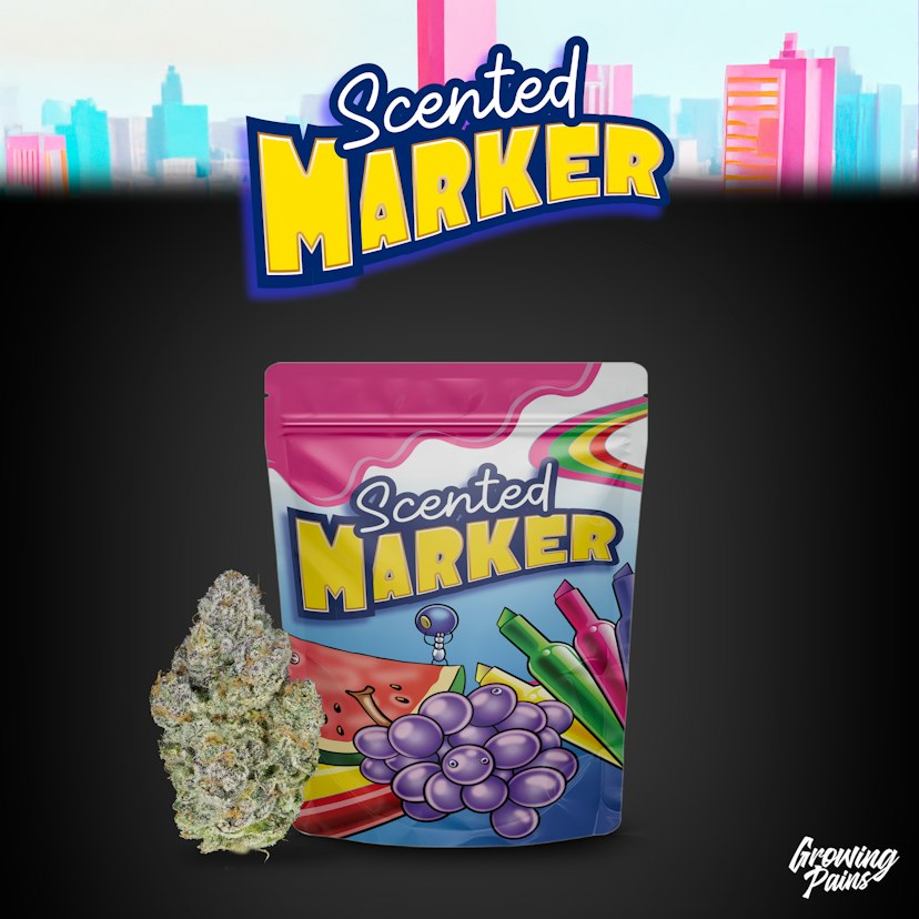 Growing Pains Prepackaged Flower | Scented Marker