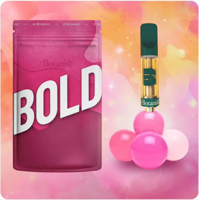 The Botanist BOLD Vape Cart Bubblegum 1g (sativa, cartridges)